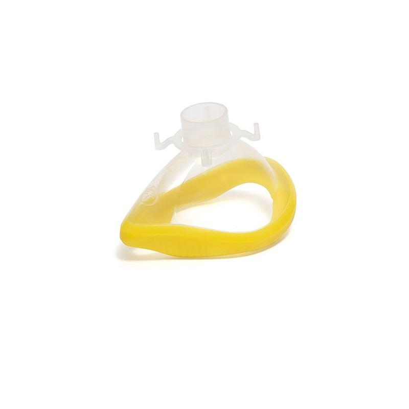 Анестезіологічна лицьова маска Clearlite, мала доросла, розмір 3, жовта манжета, з кільцем, 22 F (бренд INTERSURGICAL)